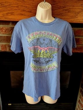 Aerosmith Tee - Light Blue Women’s Shirt Size XS